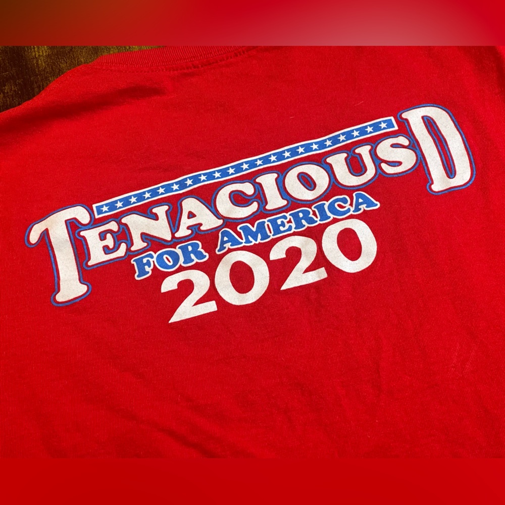Red Tenacious D Shirt with Graphic Print